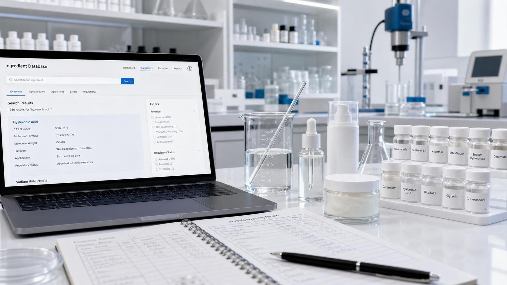 How to Use a Cosmetic Ingredient Information Platform Database for Faster Formula Screening