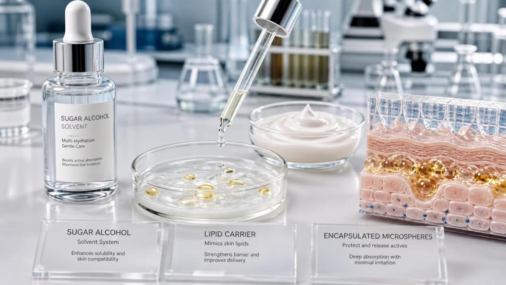 Which transdermal delivery ingredients for skincare improve actives absorption without raising irritation risk