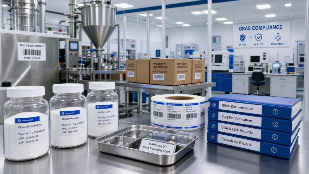 How to vet food additives manufacturers for GRAS and traceability