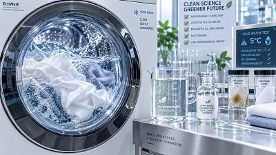 How biodegradable surfactants for laundry affect cold-water cleaning