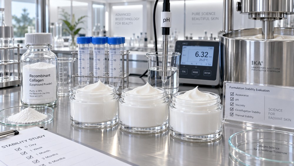 How to assess recombinant collagen ingredients for cream stability How to assess recombinant collagen ingredients for cream stability