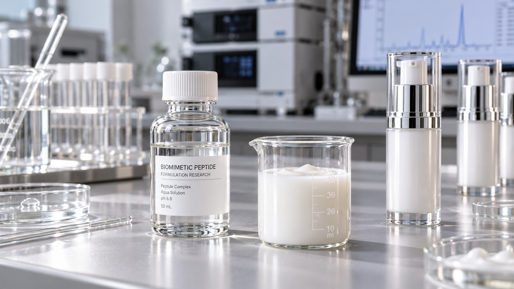 How biomimetic peptides work in anti-aging skincare formulations