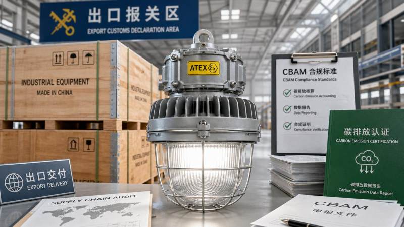 CBAM Charges Begin, Raising Carbon Checks for ATEX Lighting