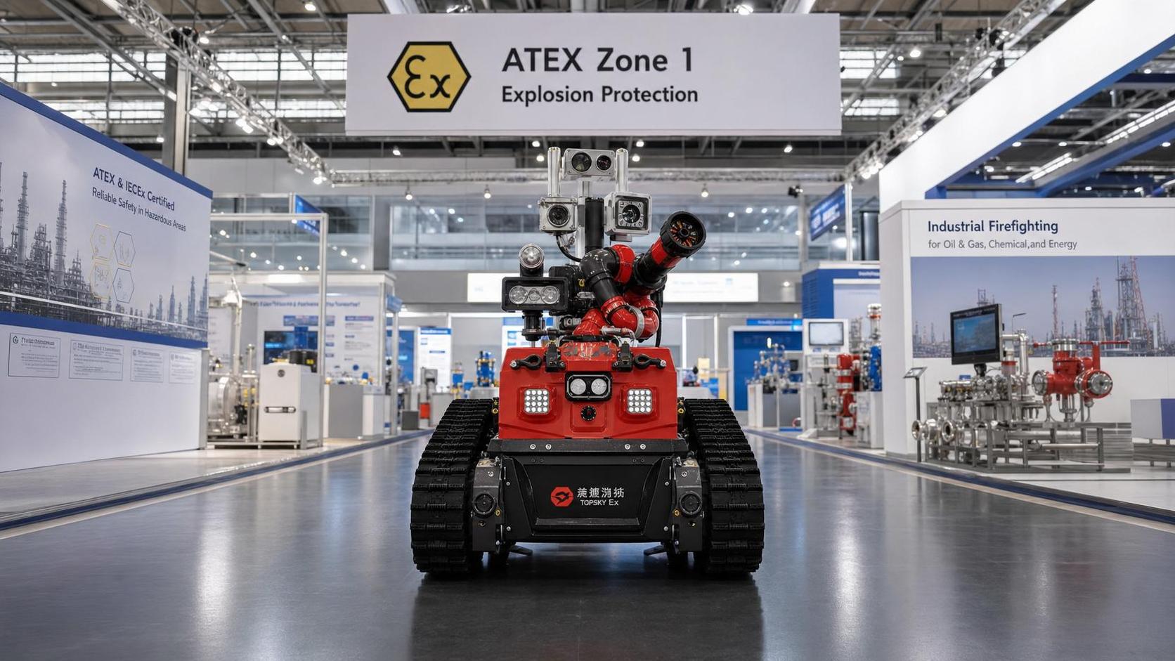 Chinese Explosion-Proof Fire Robots Debut at INTERSCHUTZ 2026