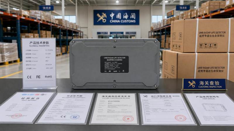 China Sets Dedicated HS Code for UWB Life Detectors