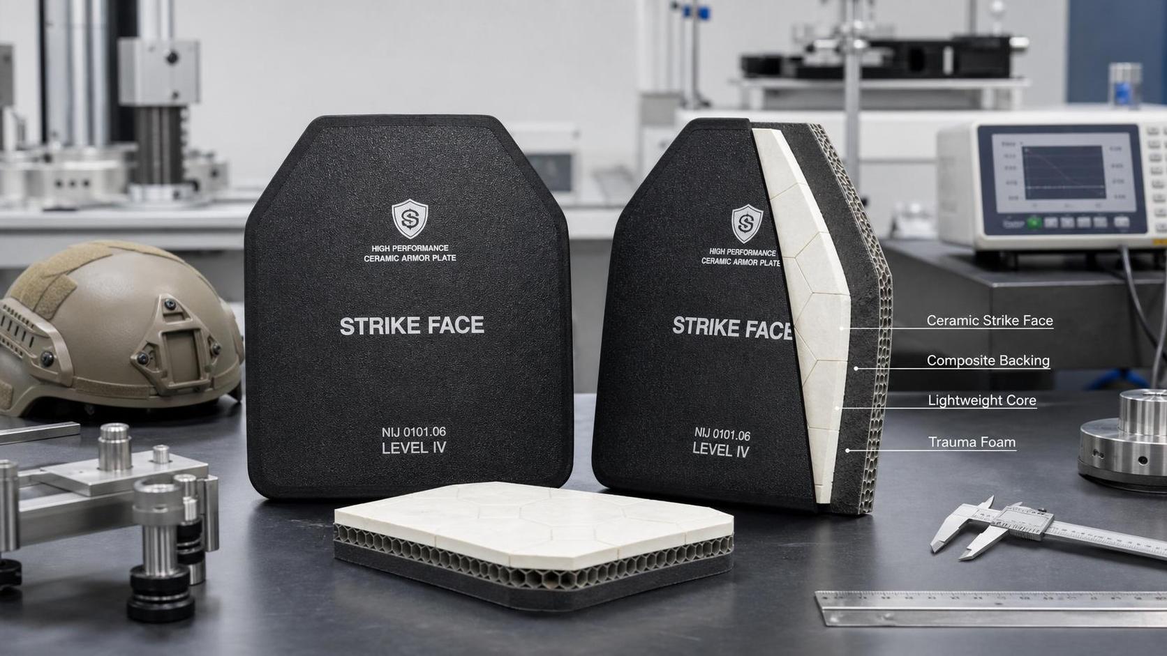 Ceramic Lightweight Ballistic Protection: Weight vs Protection Level