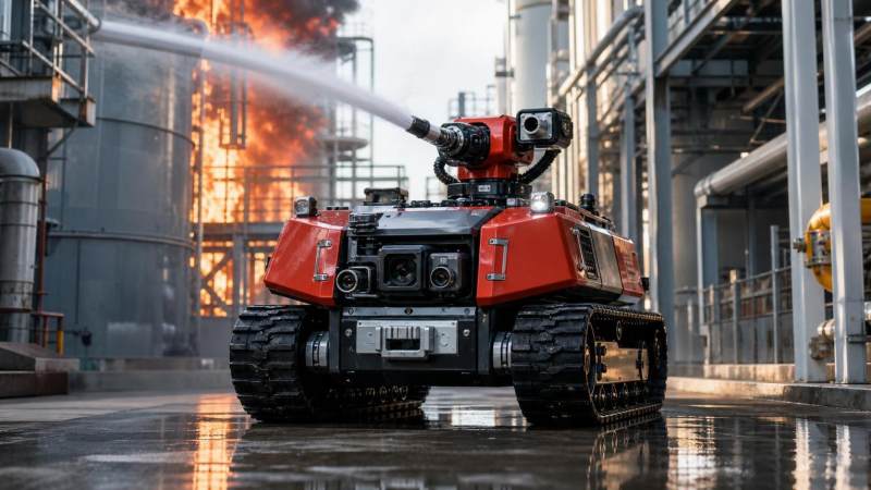 Explosion-Proof Emergency Robotics for Hazardous Fire Response