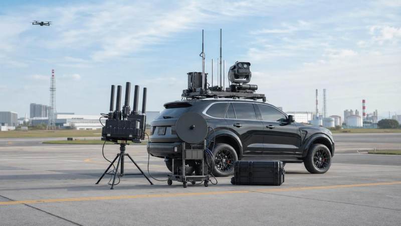 Mobile Counter-UAS Technology: RF Jammers vs Detection Platforms