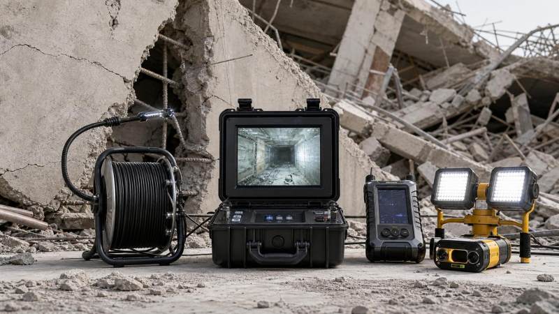 How Search Cameras Speed Up Rescue in Collapsed Structures
