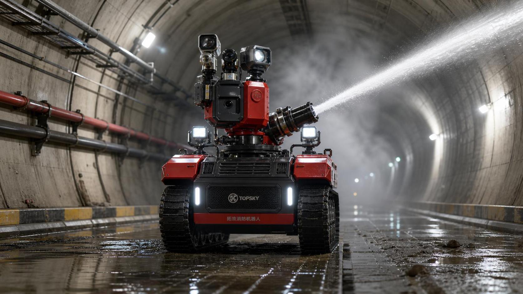 How to Evaluate a Firefighting Robot for Tunnels: Range, Mobility, and Heat Resistance