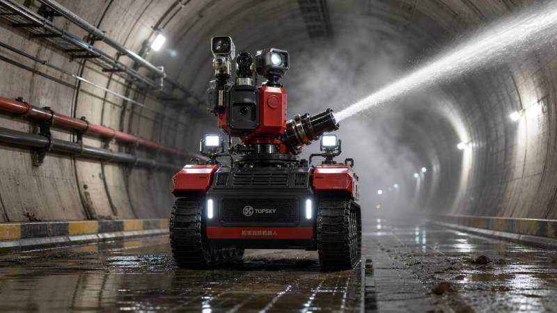 How to Evaluate a Firefighting Robot for Tunnels: Range, Mobility, and Heat Resistance