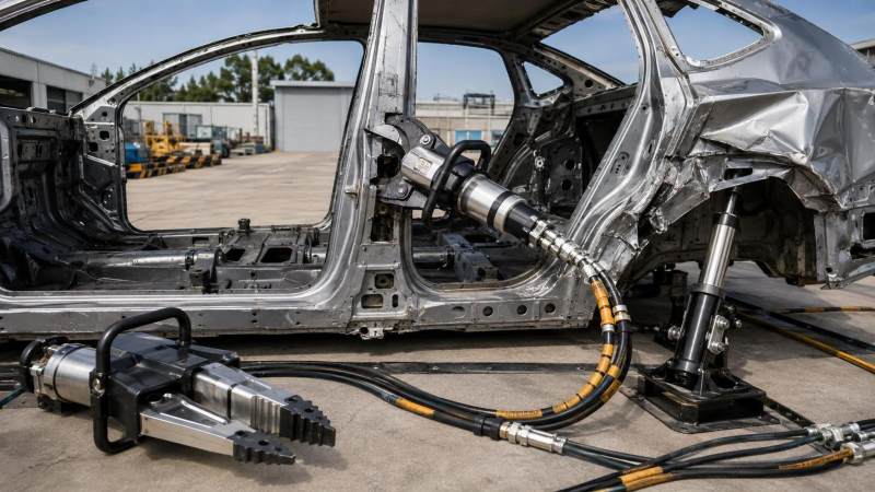 When does 700 bar hydraulic rescue equipment improve extrication?