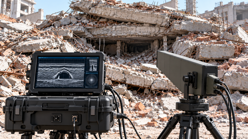 How life detection radar for earthquakes identifies survivors under rubble