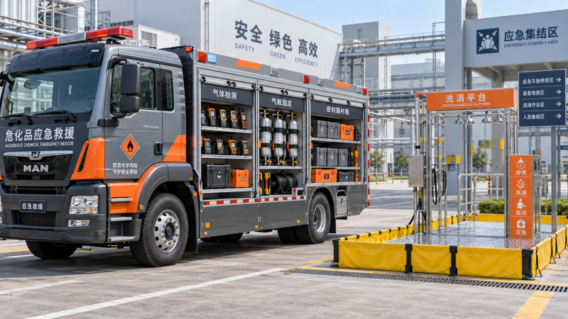 Disaster response planning checklist for hazmat vehicle deployment