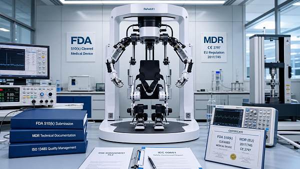 Regulatory Certification for Rehabilitation Robots: Key FDA and MDR Requirements