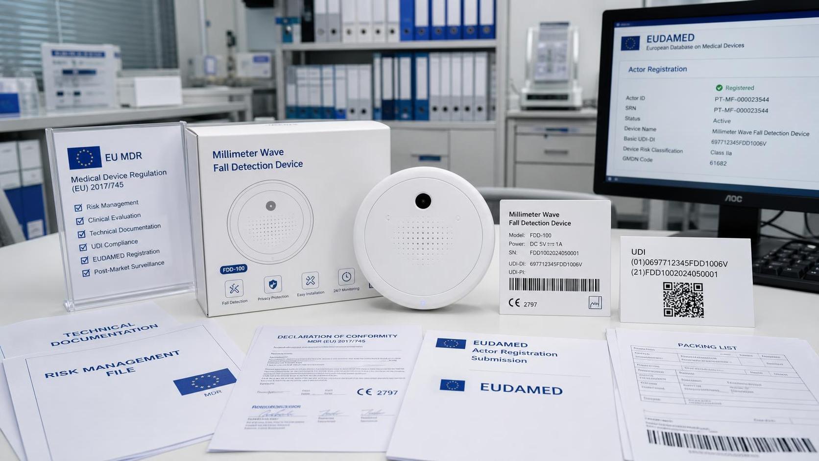 EU MDR UDI Rule Extends to Millimeter-wave Fall Detectors