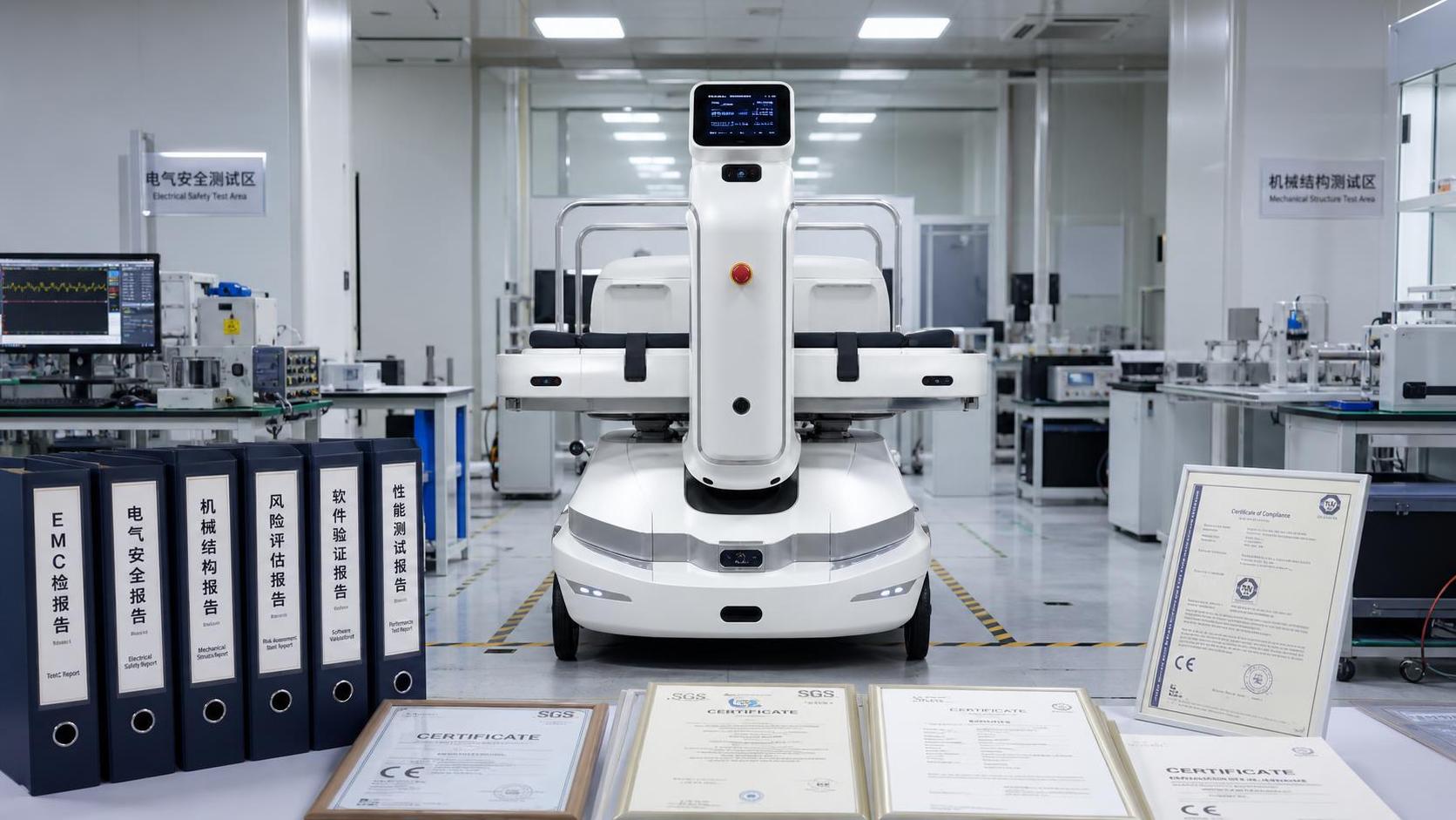 How to verify regulatory certification for patient transfer robots
