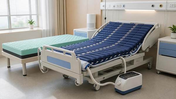 When do alternating pressure relief nursing systems work better than foam mattresses?