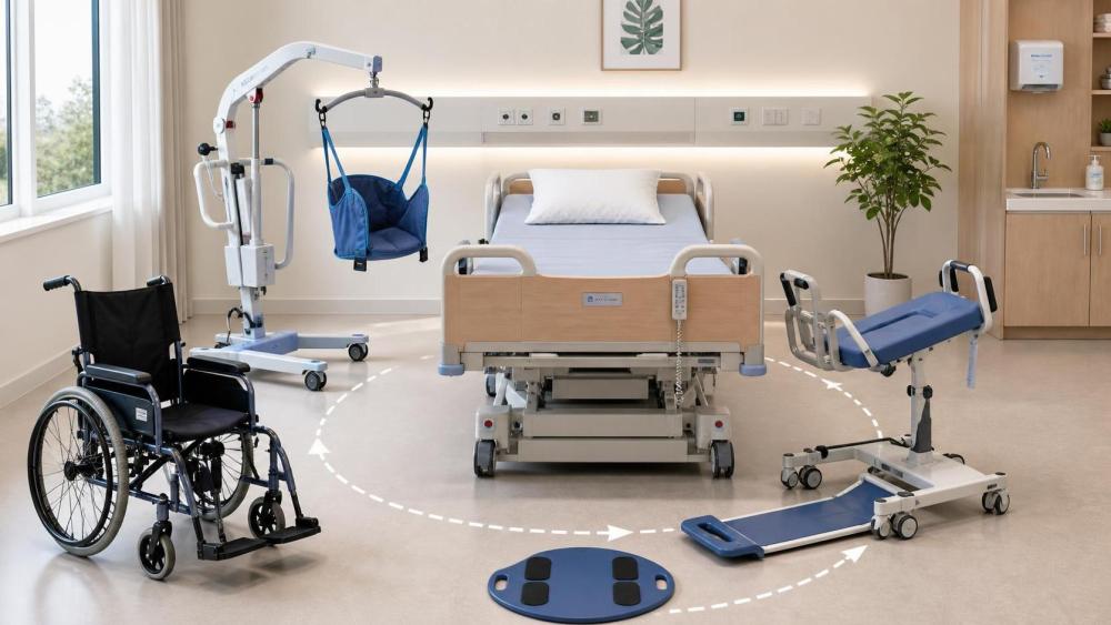 Can ergonomic caregiver assist technology reduce strain during transfers?