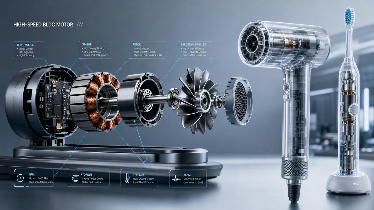 High Speed BLDC Motor Selection Guide: RPM, Torque, Heat, and Noise Factors