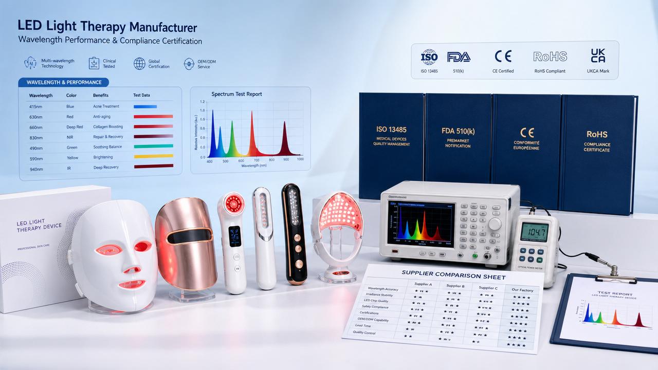 LED Therapy Devices Wholesale: What to Compare Before Choosing a Supplier