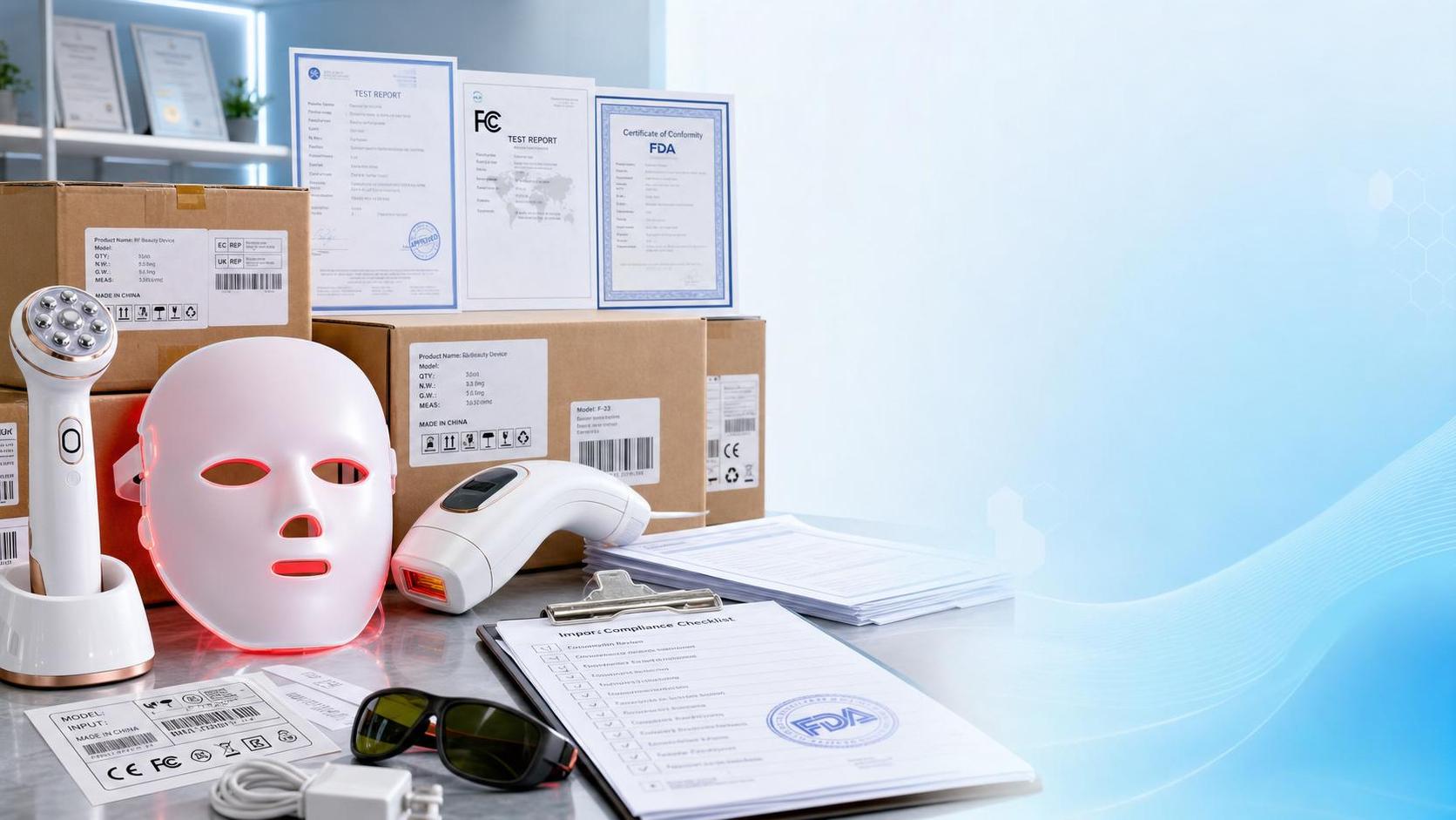 Beauty Tech Export to the USA: FDA, FCC, Labeling, and Import Compliance Checklist