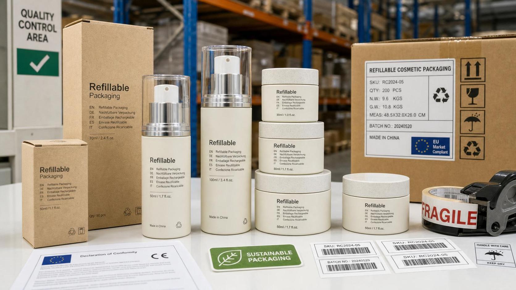 EU Rule Takes Effect on Refillable Labels for Airless Pump Bottles