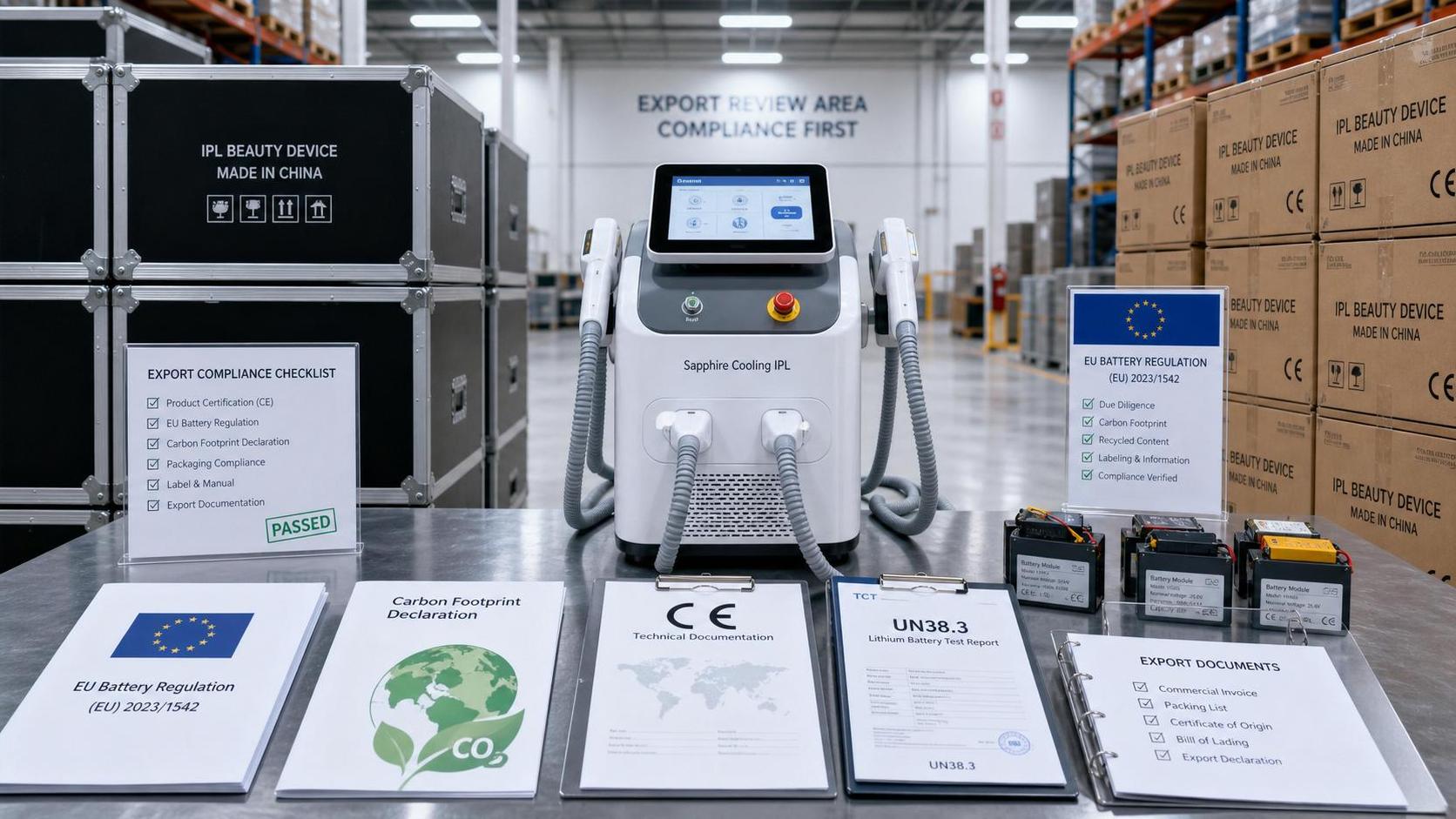 EU Battery Rule Tightens for Sapphire Cooling IPL Exports