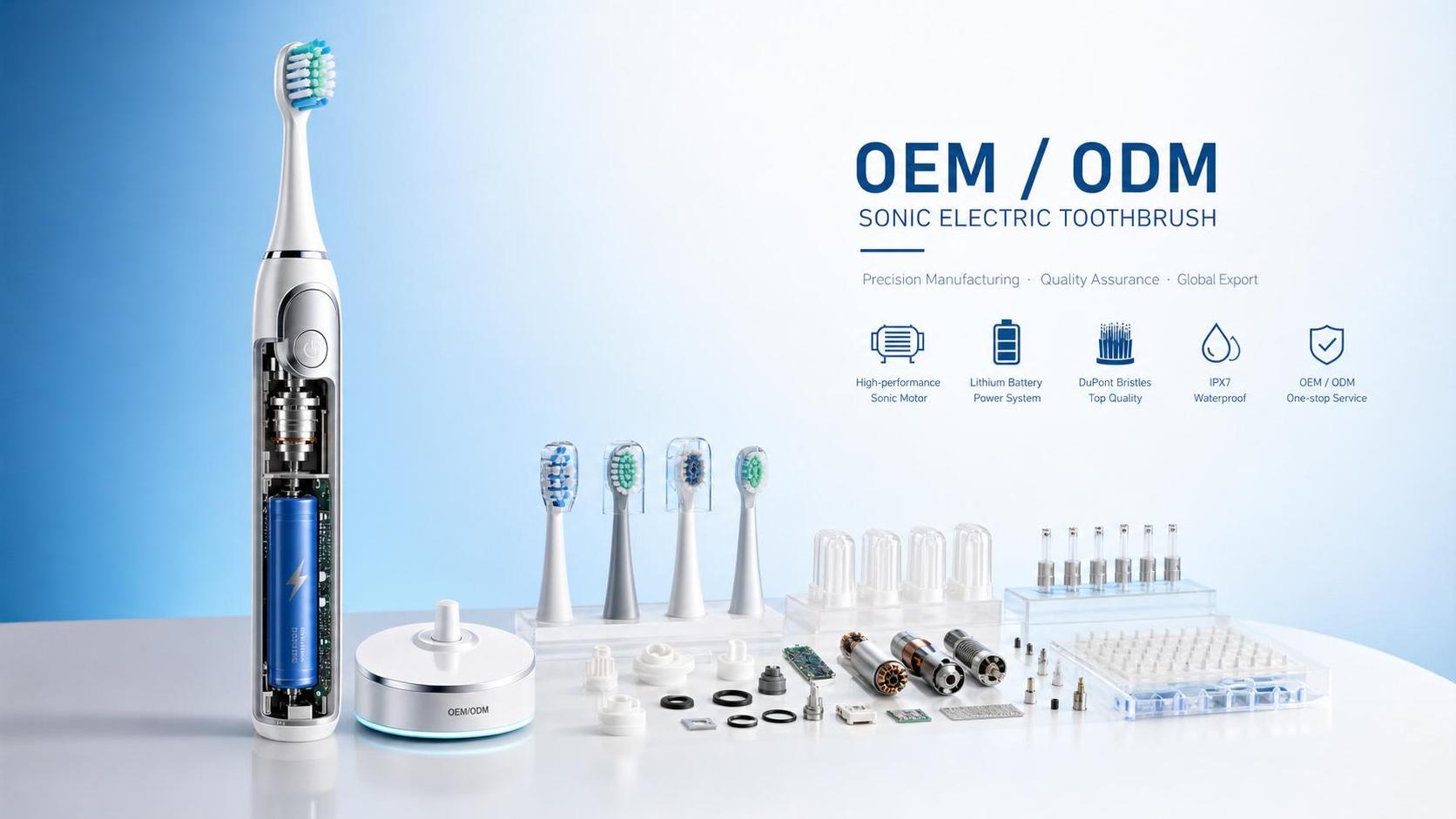 Sonic Toothbrush Technology OEM: Motor, Bristle, and Battery Factors That Shape Product Quality