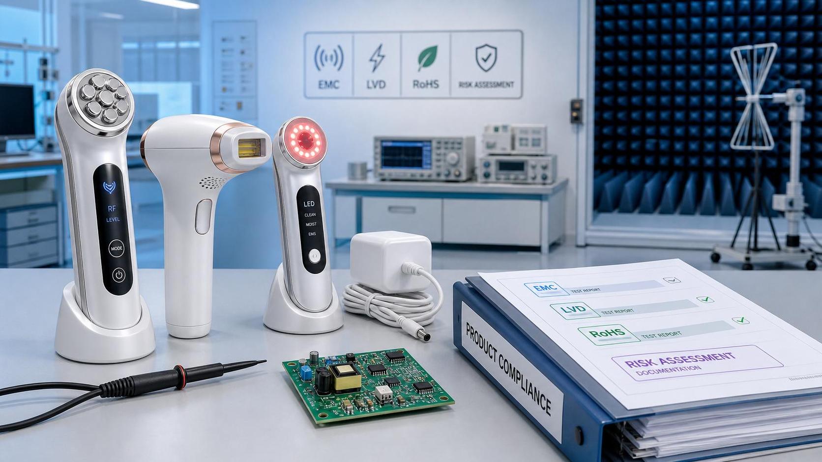 Beauty Device Standards CE Explained: EMC, LVD, RoHS, and Risk Assessment Basics