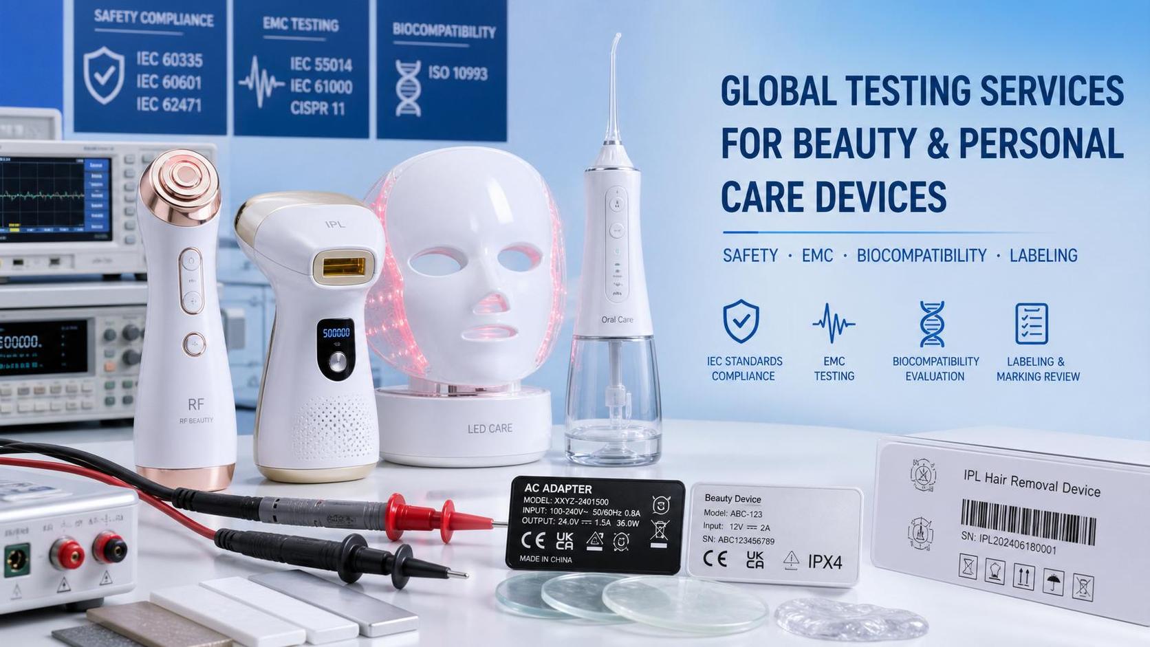 Cosmetic Device Safety Standards Explained: IEC, EMC, Biocompatibility and Labeling