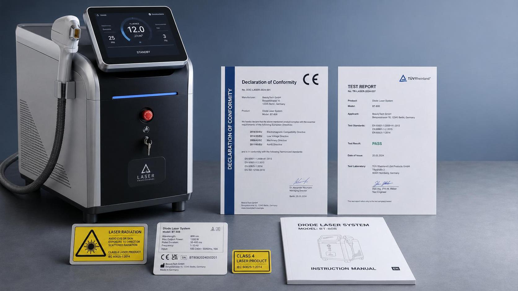 Commercial Aesthetic Lasers CE: What Documents and Tests Importers Should Check