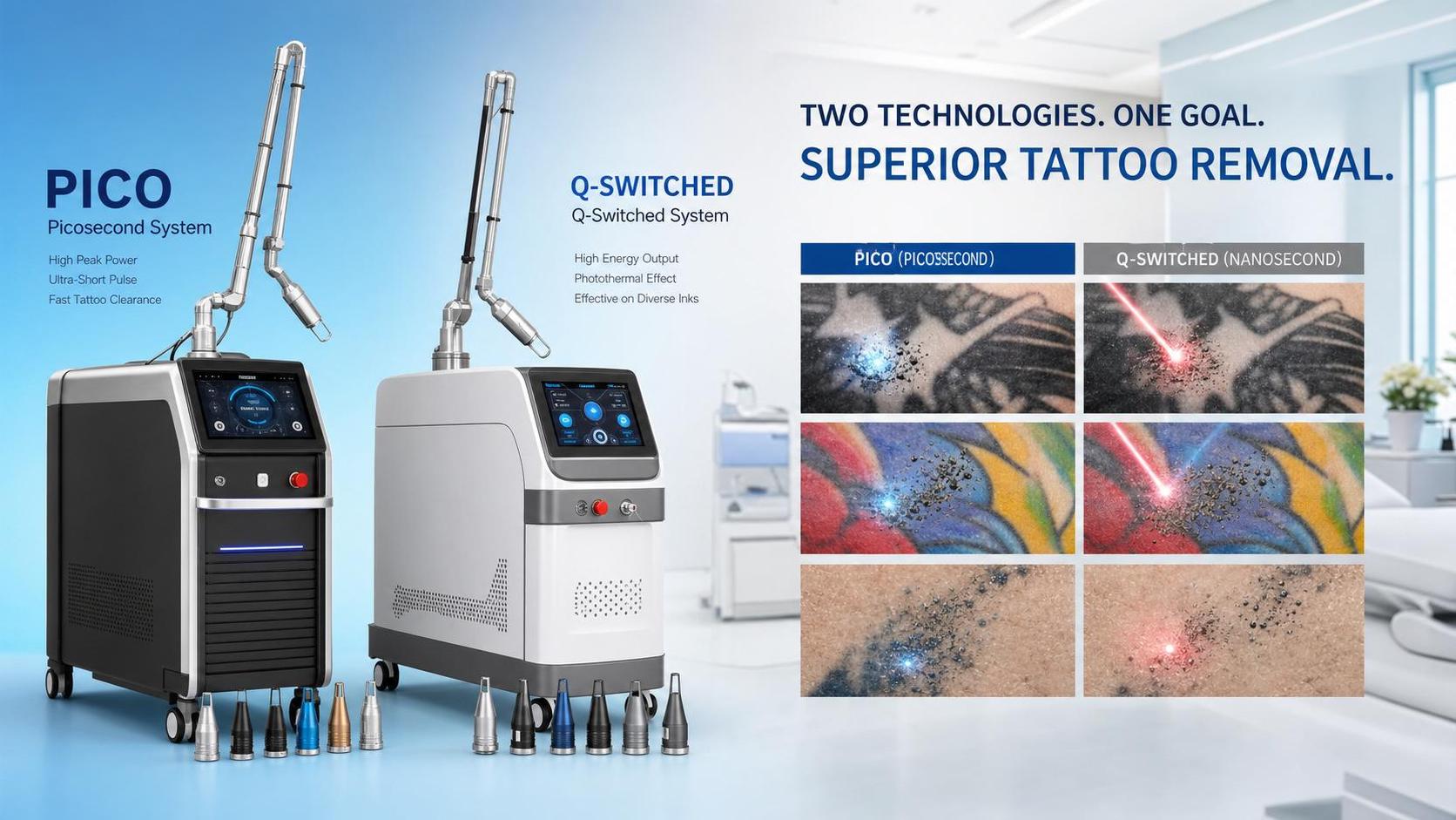 Aesthetic Laser Treatments for Tattoo Removal: How Pico and Q-Switched Systems Compare