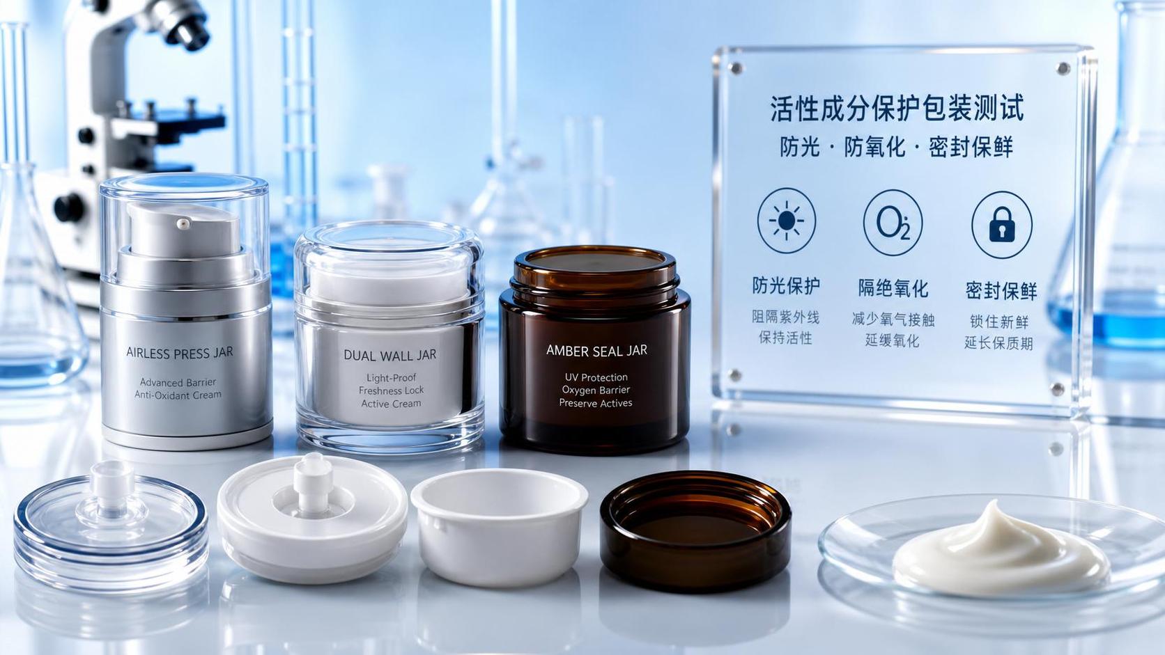 How to Choose Active Ingredient Protection Packaging Jars for Light- and Air-Sensitive Formulas