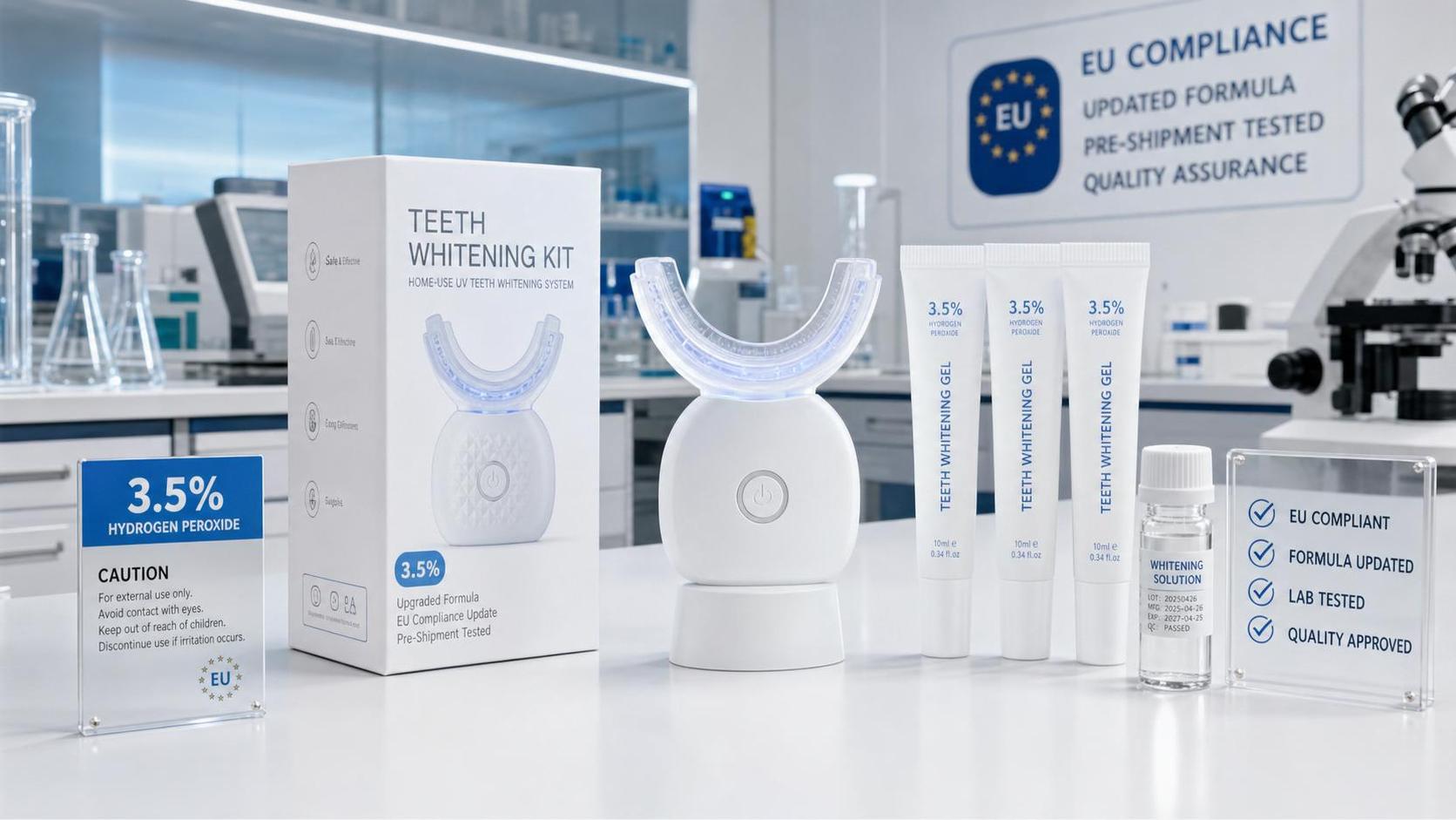 ECHA Cuts Peroxide Limit in UV Teeth Whitening Kits