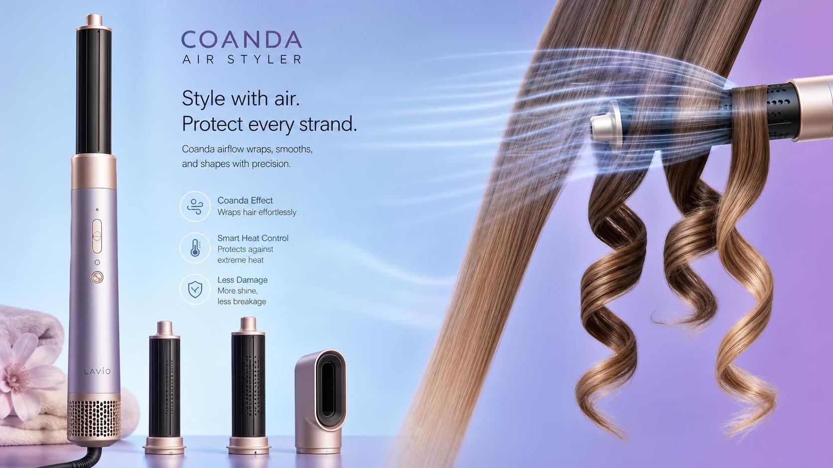 How Does Heat Control Affect Coanda Air Styler Results and Hair Damage Risk?