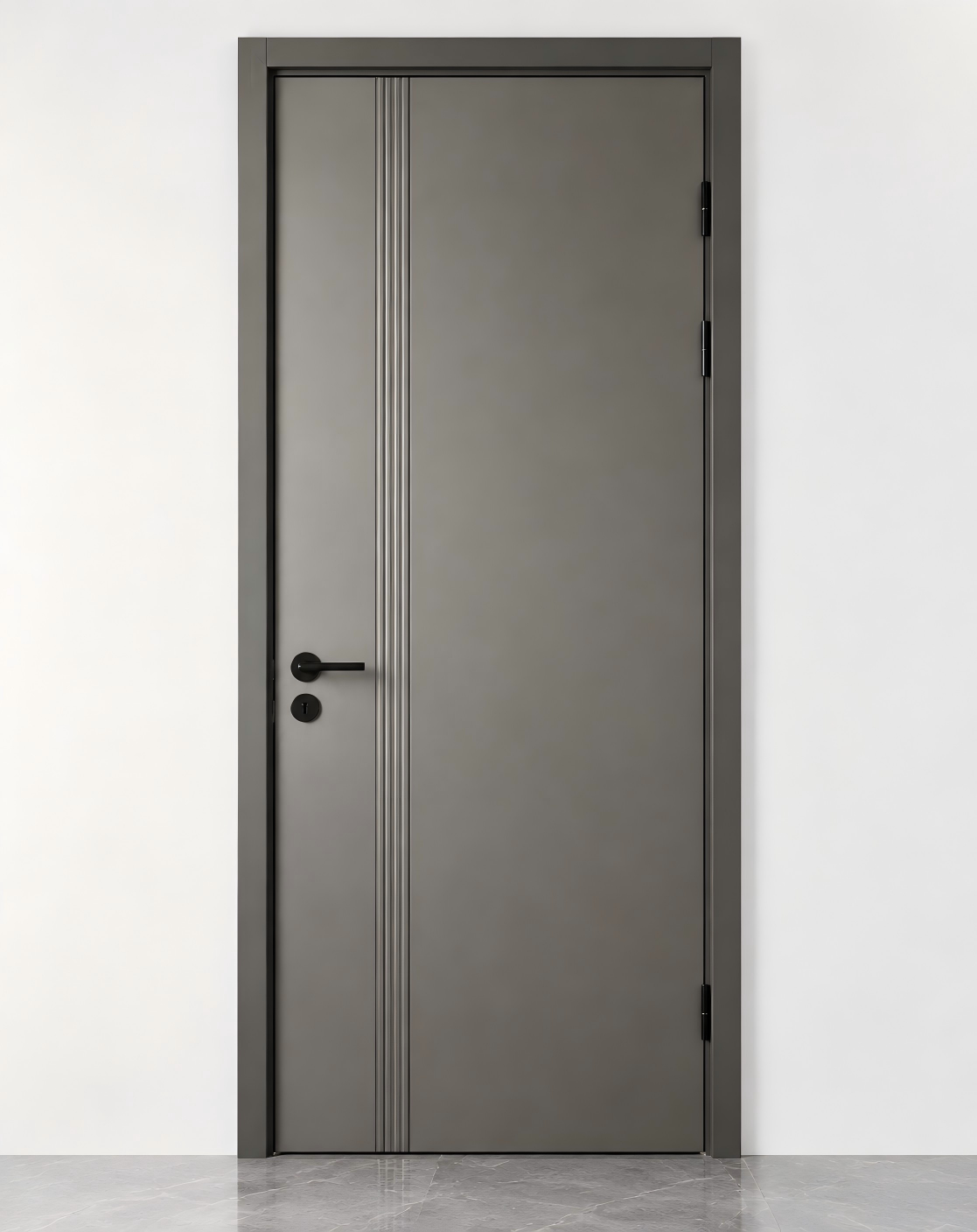 Modern WPC Interior Frameless Invisible Door with Hidden Hinge