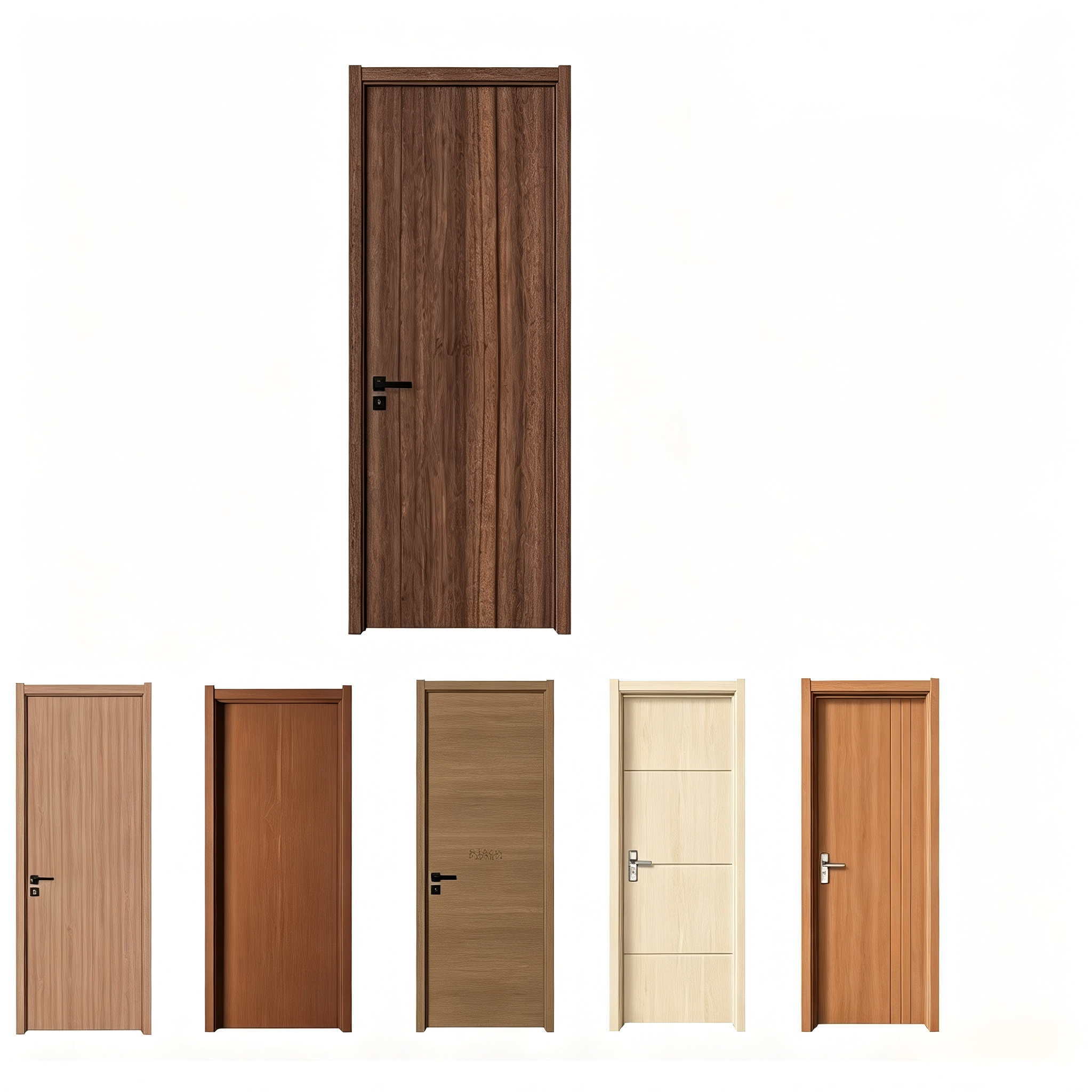 Premium Europe Market PVC and MDF Wood Interior Door