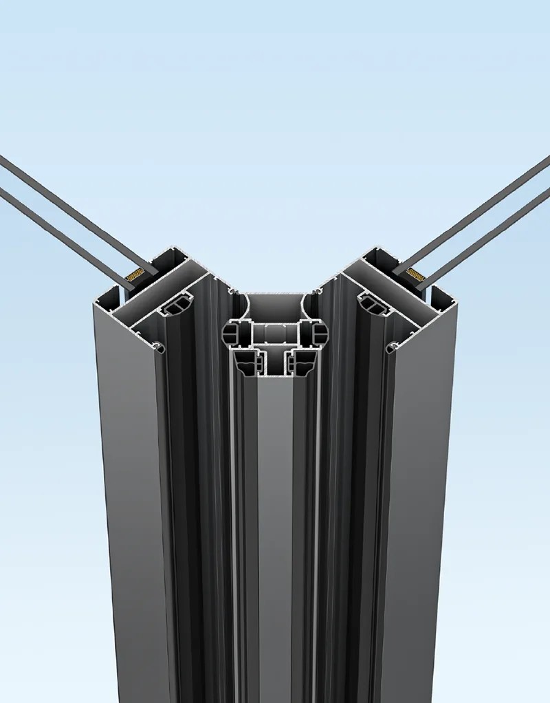 2-664134 Aluminum Alloy Glass Folding Door