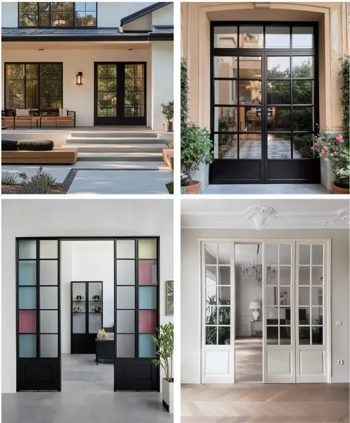 M4-French-Style-Thermal-Break-Aluminum-Casement-Door-Customizable M4-French-Style-Thermal-Break-Aluminum-Casement-Door-Customizable