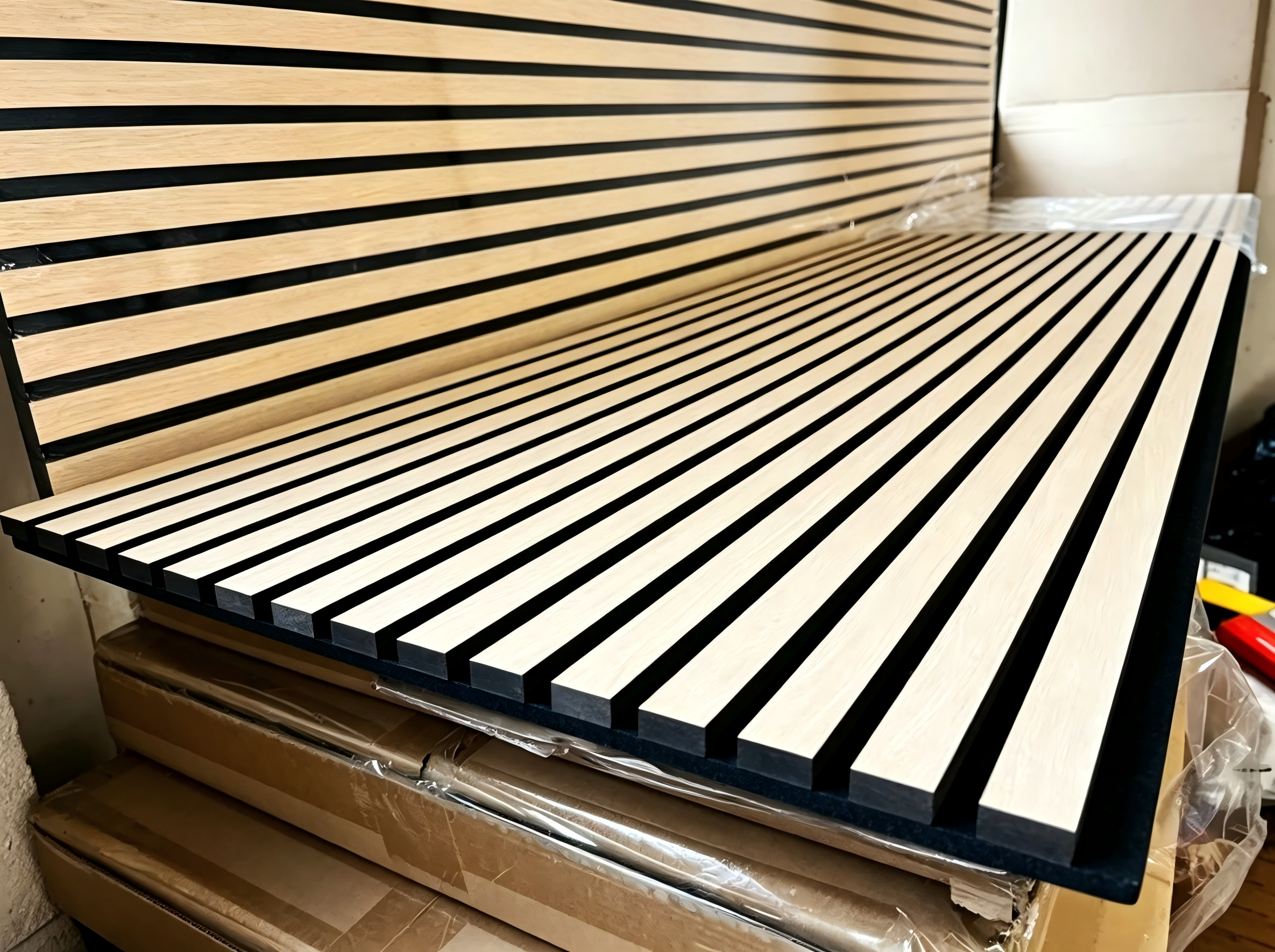 High Quality Sound Absorbing MDF Akupanel Wood Slatted Wall Acoustic Felt Panels