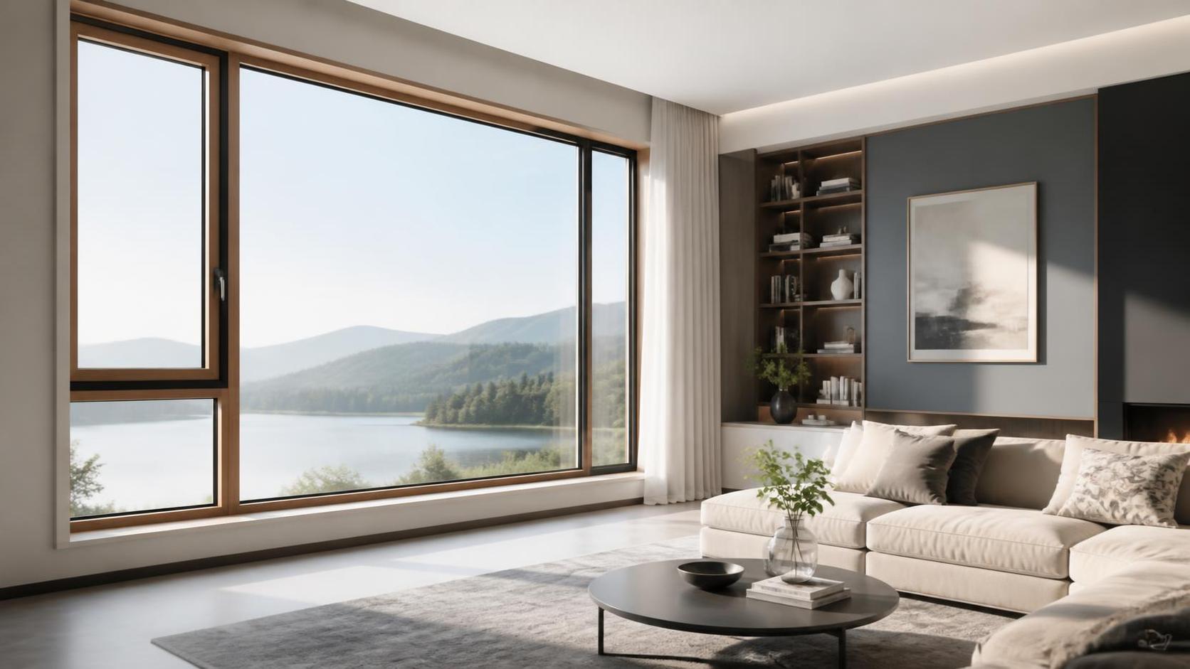 Wood aluminum windows are shifting toward larger panoramic openings