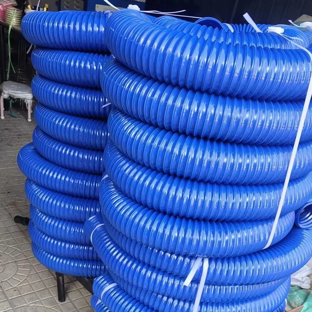 Flexible UV Resistant PVC Suction Hose Spiral Reinforced Delivery Hose for Submersible Pump
