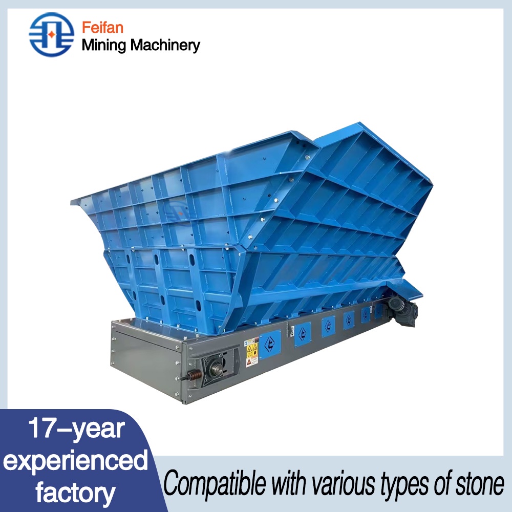 FEIFAN Abrasion Resistant Guide Rail TDG-10 Apron Feeder For Long Distance Material Transfer Inside Large Industrial Yards Apron Feeder