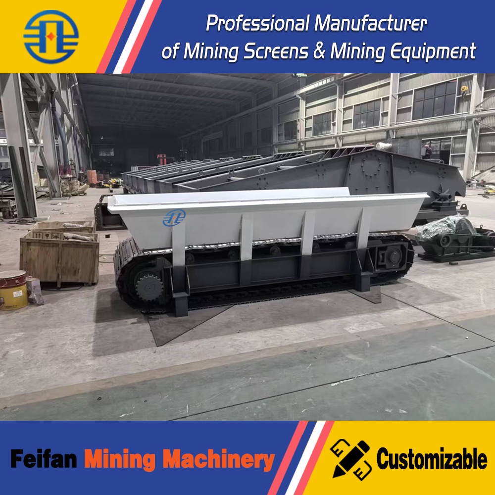 FEIFAN Anti-Blocking Design TDG-12 Apron Feeder With Wide Material Channel For Viscous Ore And Wet Bulk Material Delivery Apron Feeder