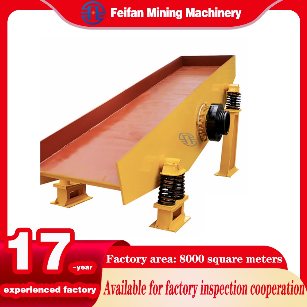 FEIFAN Dust Proof GZD-1200 Electric Vibrating Feeder With Stepless Speed Regulation For Feldspar Ore And Mine Waste Handling Electric Vibrating Feeder