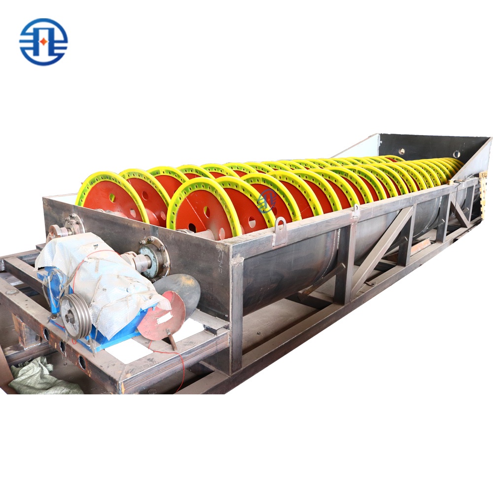 OEM Spiral Sand Washer for Feldspar Sand Cleaning with Reinforced Screw Blades and Low Energy Consumption Machine