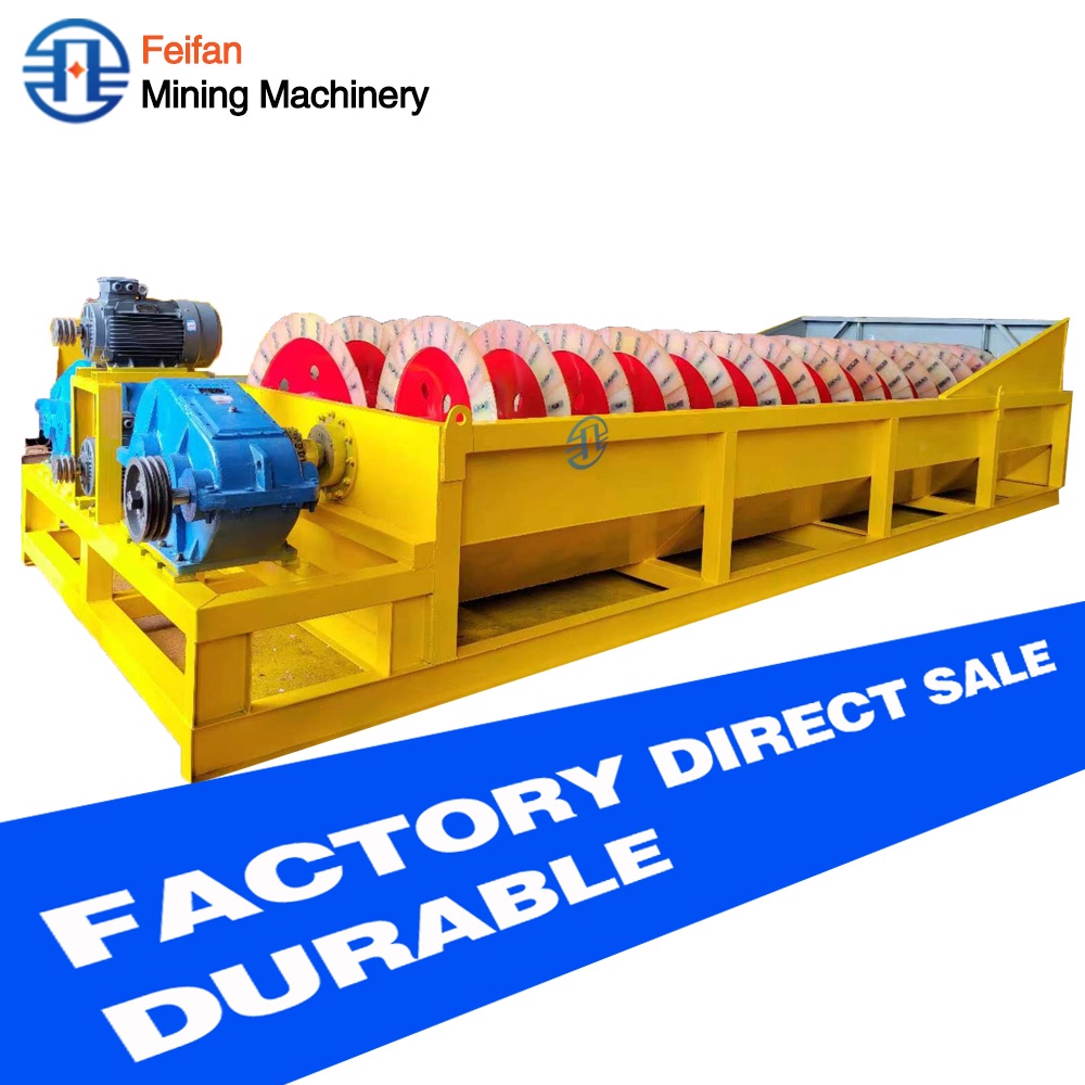 FEIFAN FG12 Concrete Sand Washing Equipment with Spray Cleaning System Low Water Consumption and Stable Output Spiral Sand Washer