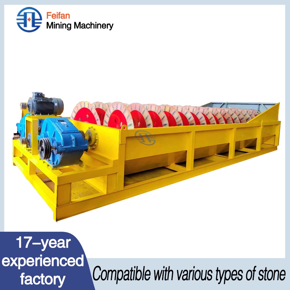 FEIFAN 2FG15 High Capacity Mine Tailings Washing Equipment with Double Spiral Structure and Long Service Life Spiral Sand Washer
