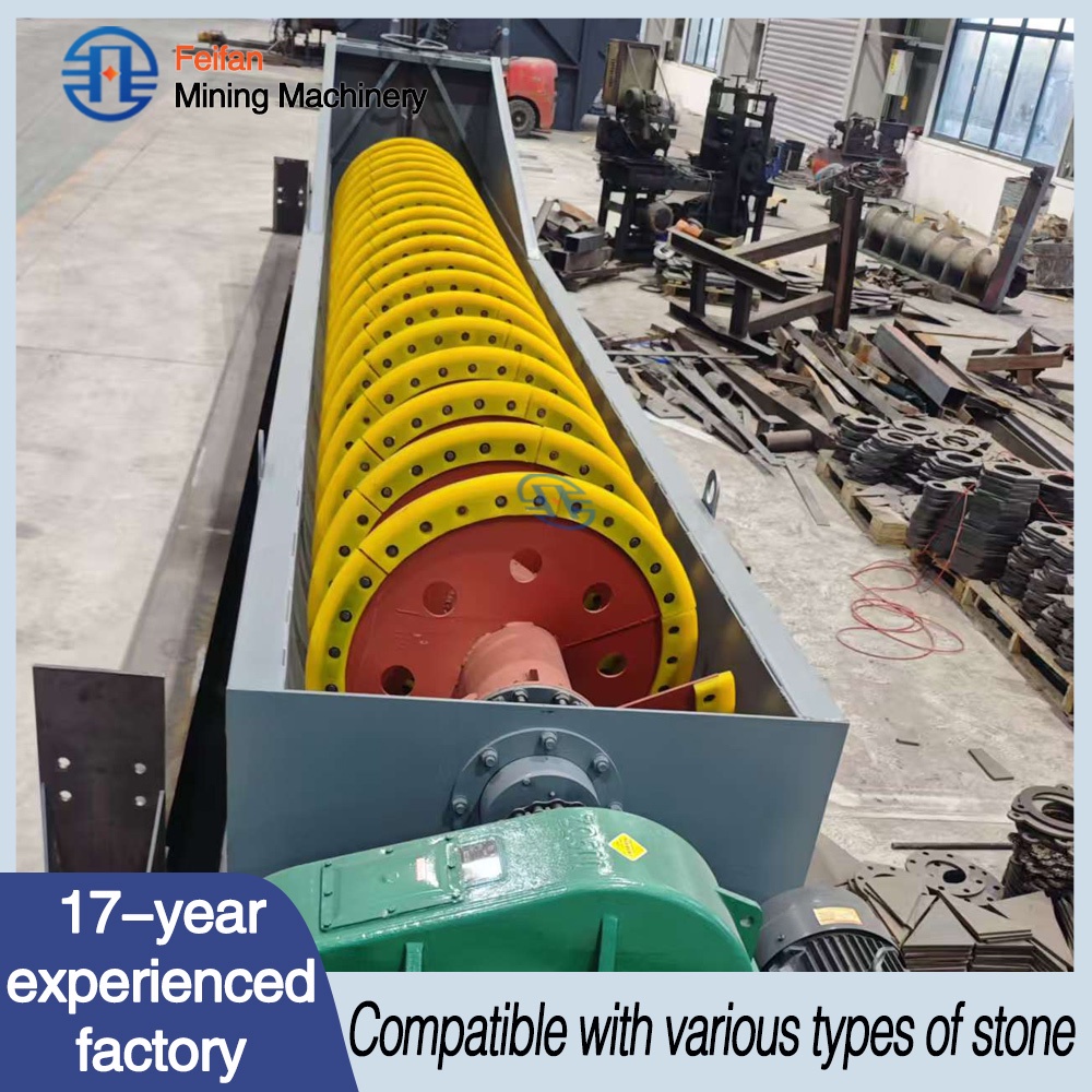 OEM Spiral Sand Washer for Construction Aggregate Washing with Abrasion Resistant Liner Stable Operation and Easy Maintenance Machine
